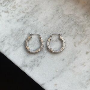 Small Sterling Silver Hoop Earrings
